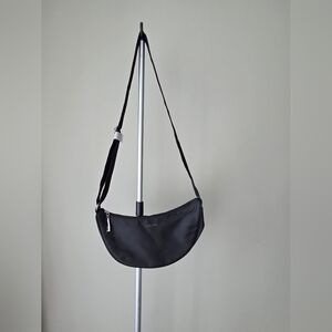 Lancome Black Crescent Crossbody Bag